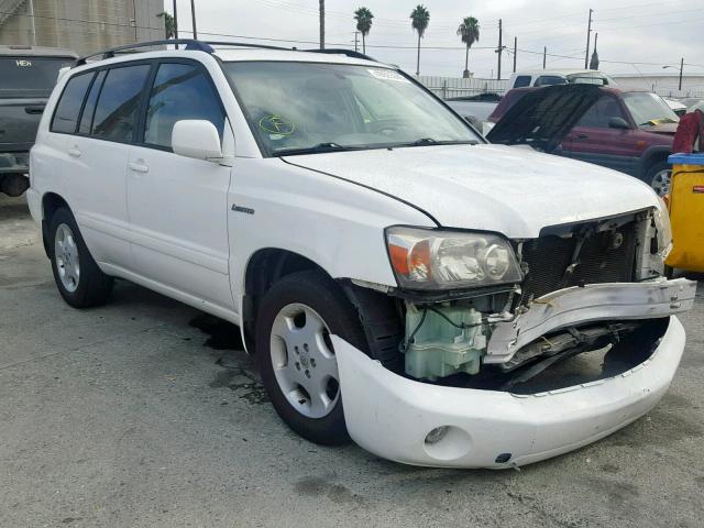 JTEDP21A650088488 - 2005 TOYOTA HIGHLANDER WHITE photo 1