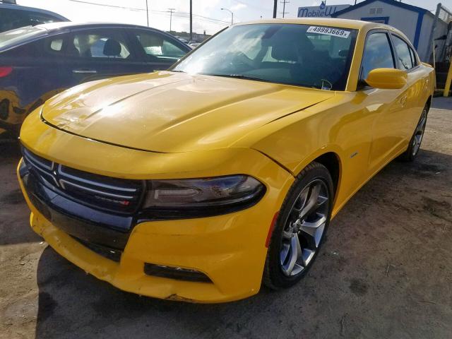 2C3CDXCT1HH557298 - 2017 DODGE CHARGER R/ YELLOW photo 2