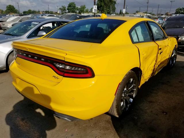 2C3CDXCT1HH557298 - 2017 DODGE CHARGER R/ YELLOW photo 4