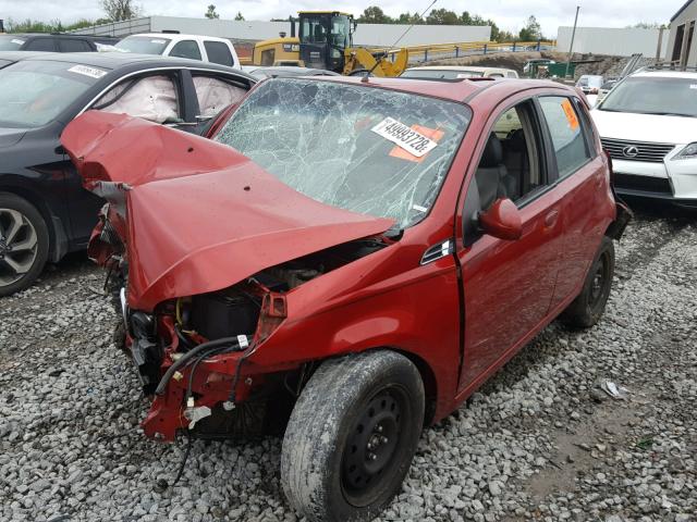 KL1TG6DE1AB104219 - 2010 CHEVROLET AVEO LT BURGUNDY photo 2