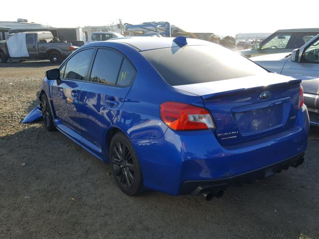 JF1VA1B64G9820958 - 2016 SUBARU WRX BLUE photo 3