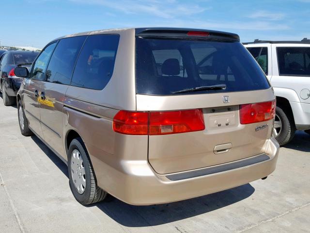 2HKRL185XYH620745 - 2000 HONDA ODYSSEY LX GOLD photo 3