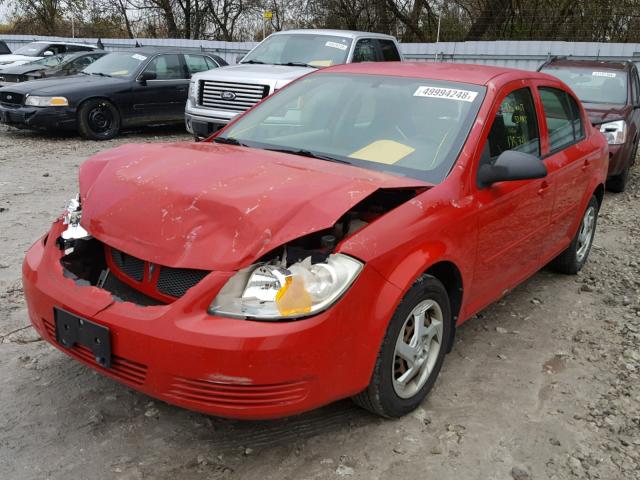 1G2AJ52F757534180 - 2005 PONTIAC PURSUIT RED photo 2