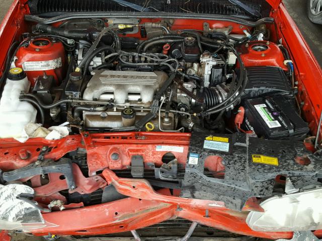 1G2NW52MXWC723383 - 1998 PONTIAC GRAND AM G RED photo 7