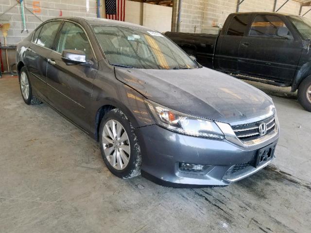 1HGCR3F81FA005830 - 2015 HONDA ACCORD EXL GRAY photo 1