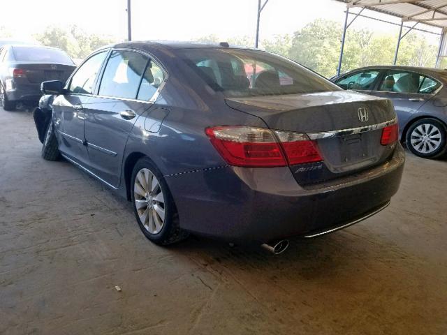 1HGCR3F81FA005830 - 2015 HONDA ACCORD EXL GRAY photo 3