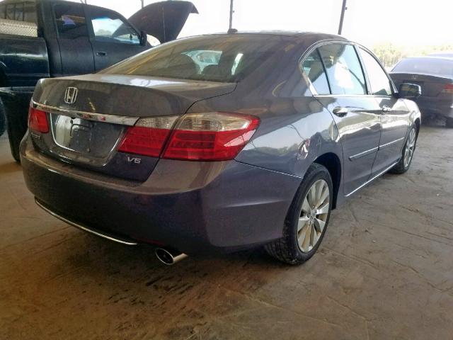 1HGCR3F81FA005830 - 2015 HONDA ACCORD EXL GRAY photo 4