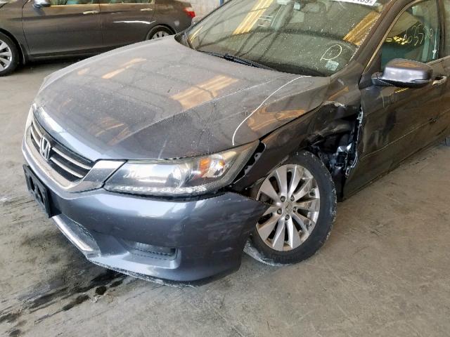 1HGCR3F81FA005830 - 2015 HONDA ACCORD EXL GRAY photo 9