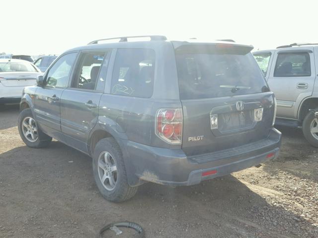 5FNYF28318B024543 - 2008 HONDA PILOT SE GRAY photo 3