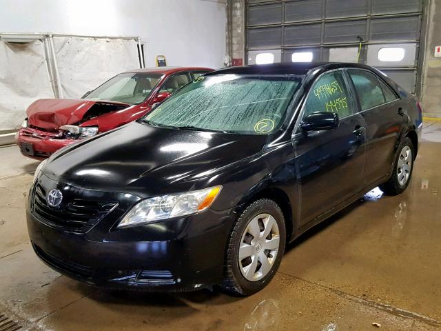 4T4BE46K58R021815 - 2008 TOYOTA CAMRY CE BLACK photo 2