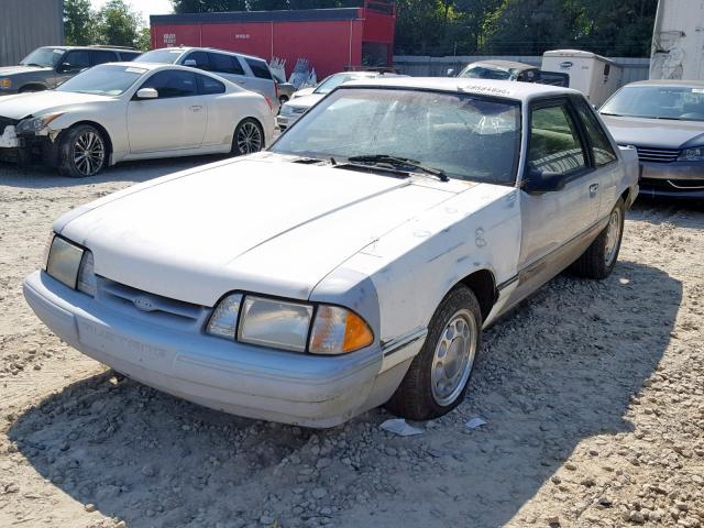 1FACP40MXPF119027 - 1993 FORD MUSTANG LX SILVER photo 2