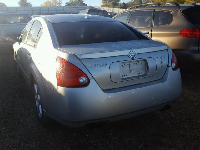 1N4BA41EX6C848021 - 2006 NISSAN MAXIMA SE SILVER photo 3