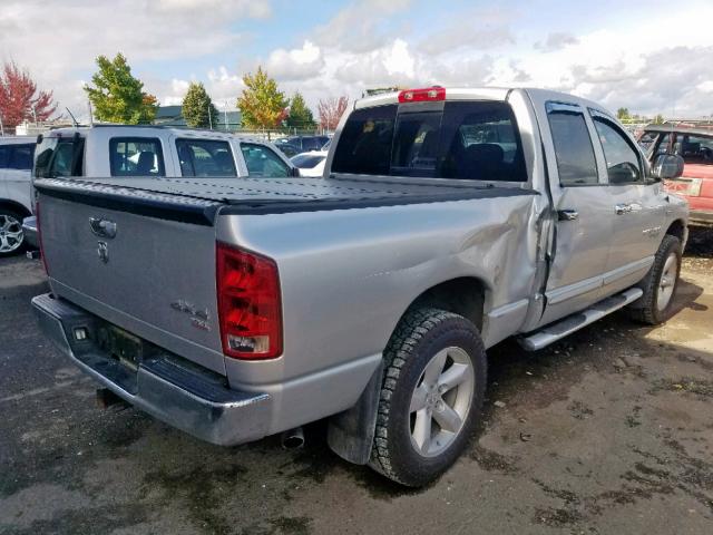 1D7HU18226J168573 - 2006 DODGE RAM 1500 S SILVER photo 4