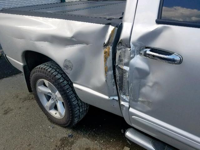 1D7HU18226J168573 - 2006 DODGE RAM 1500 S SILVER photo 9