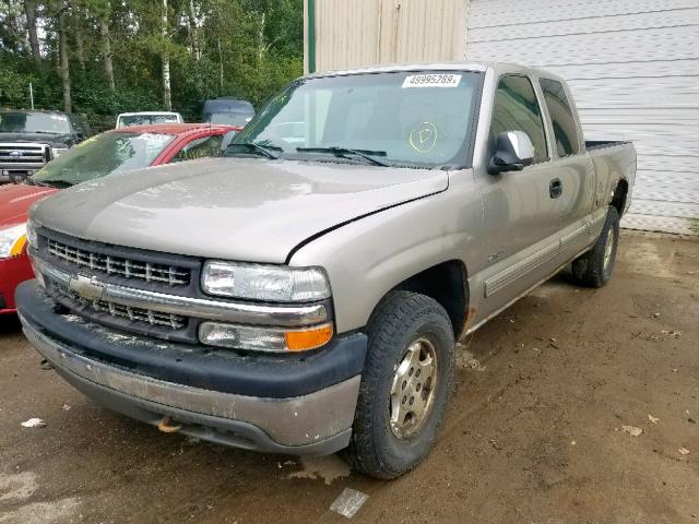 1GCEK19V72E255125 - 2002 CHEVROLET SILVERADO GRAY photo 2