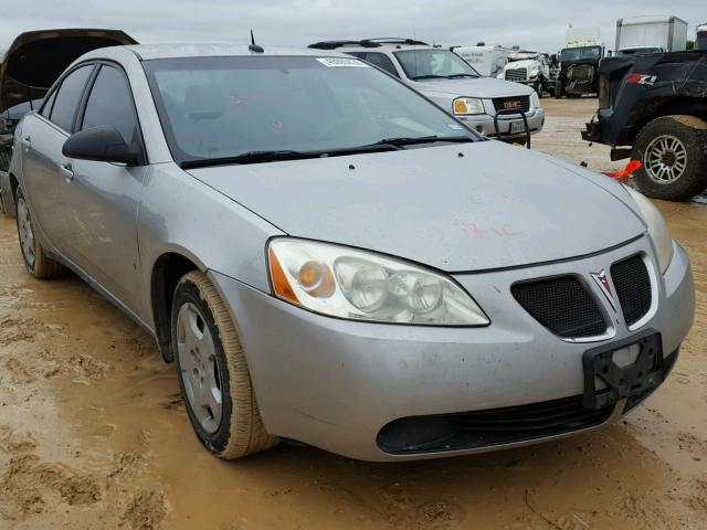 1G2ZF57B484257357 - 2008 PONTIAC G6 VALUE L SILVER photo 1