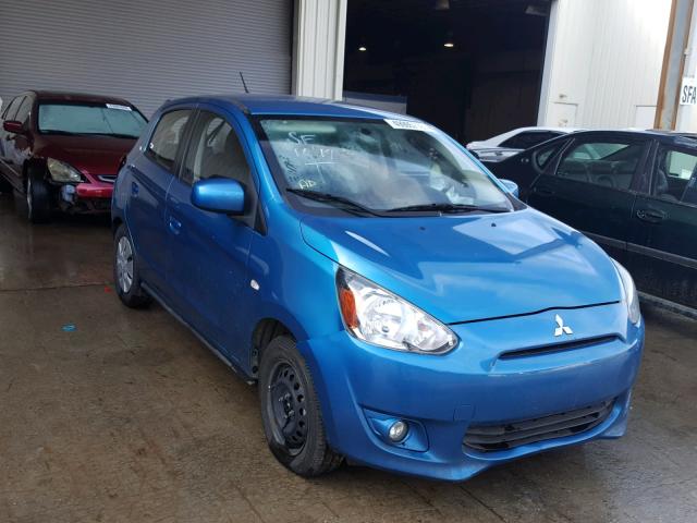 ML32A3HJ0FH033758 - 2015 MITSUBISHI MIRAGE DE BLUE photo 1