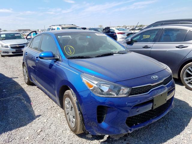 3KPA24AB1KE207576 - 2019 KIA RIO S BLUE photo 1