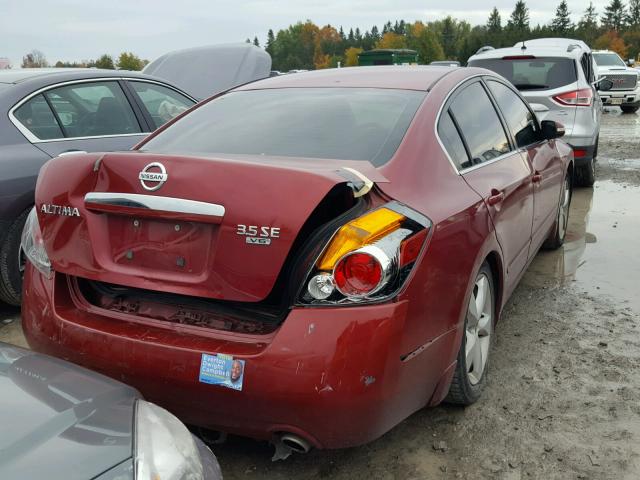 1N4BL21EX7C127052 - 2007 NISSAN ALTIMA 3.5 RED photo 4