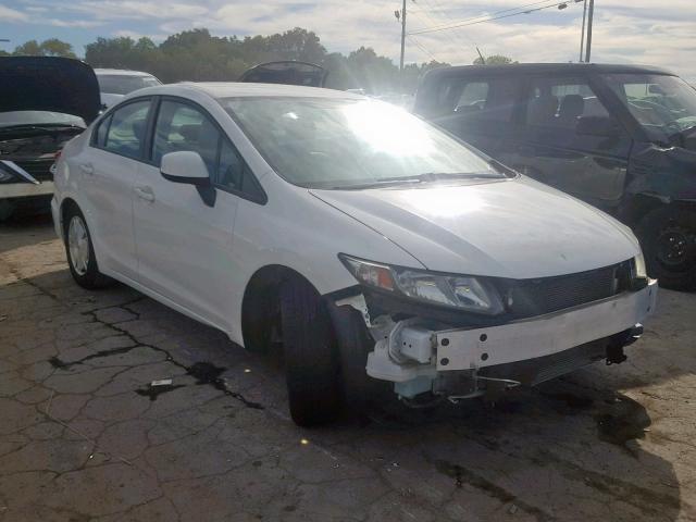 2HGFB2F65DH532617 - 2013 HONDA CIVIC HF WHITE photo 1