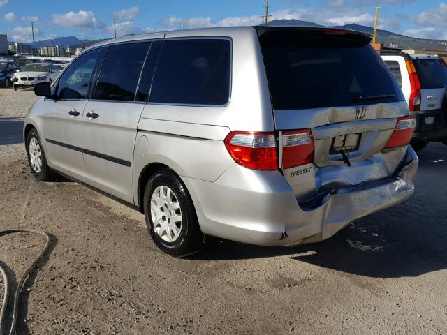 5FNRL38207B126666 - 2007 HONDA ODYSSEY LX BEIGE photo 3