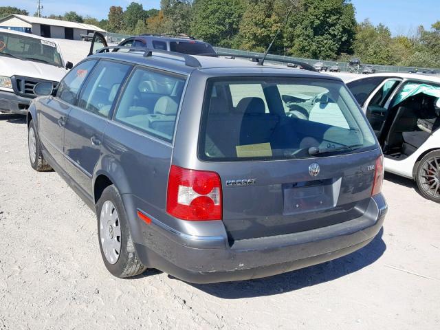 WVWNE63B45E124872 - 2005 VOLKSWAGEN PASSAT GL GRAY photo 3