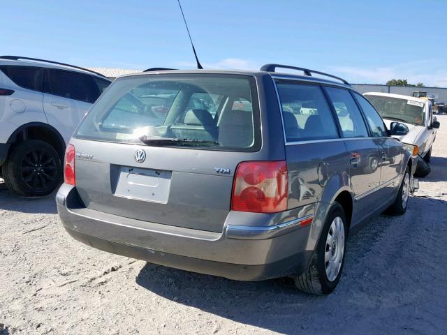 WVWNE63B45E124872 - 2005 VOLKSWAGEN PASSAT GL GRAY photo 4