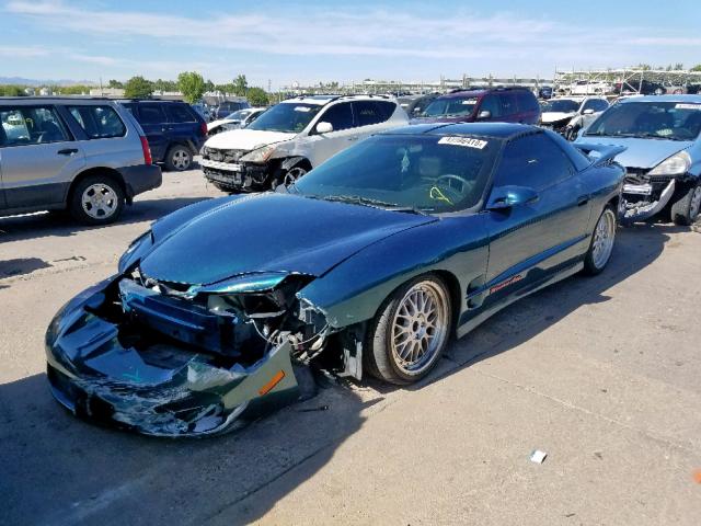 2G2FV22G6W2205920 - 1998 PONTIAC FIREBIRD F BLUE photo 2