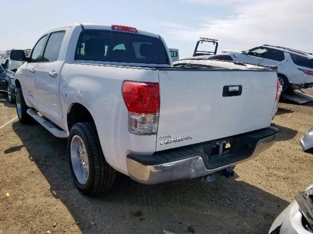 5TFEM5F11BX025278 - 2011 TOYOTA TUNDRA CRE WHITE photo 3