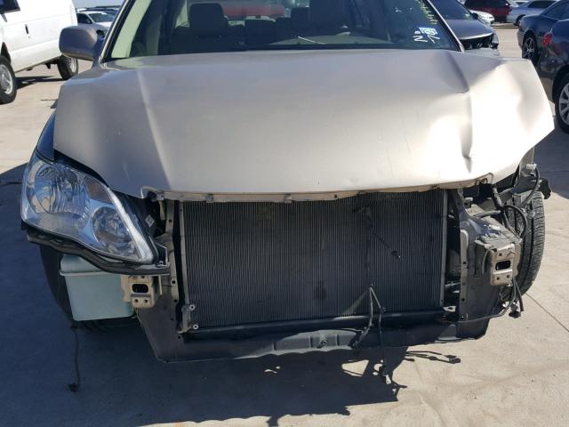 4T1BK36B87U200765 - 2007 TOYOTA AVALON XL GOLD photo 9