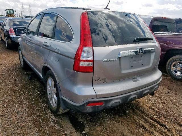 JHLRE38717C037212 - 2007 HONDA CR-V EXL SILVER photo 3