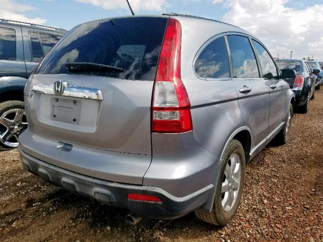 JHLRE38717C037212 - 2007 HONDA CR-V EXL SILVER photo 4