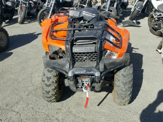 1HFTE4144E4000628 - 2014 HONDA TRX420 FA ORANGE photo 10