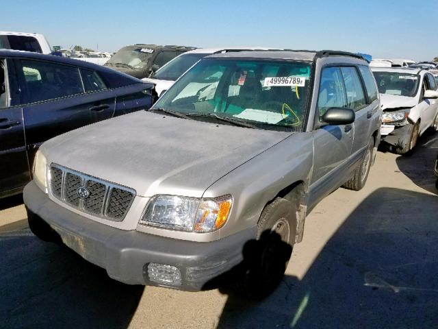 JF1SF63571H749517 - 2001 SUBARU FORESTER L SILVER photo 2