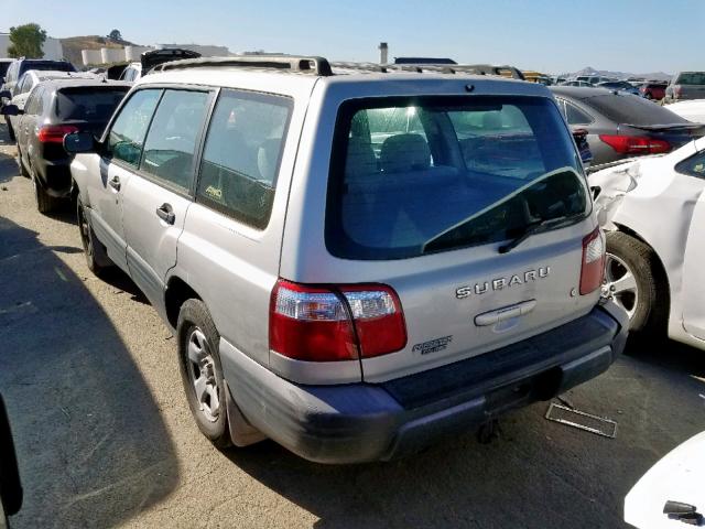 JF1SF63571H749517 - 2001 SUBARU FORESTER L SILVER photo 3