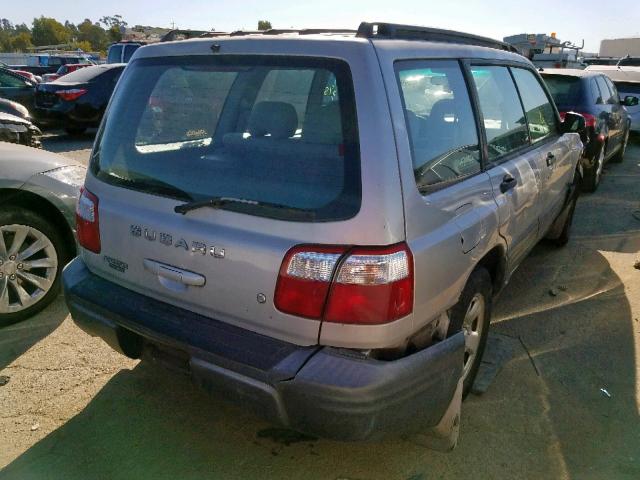 JF1SF63571H749517 - 2001 SUBARU FORESTER L SILVER photo 4