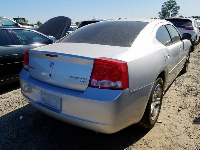 2B3CA3CV8AH188638 - 2010 DODGE CHARGER SX SILVER photo 4