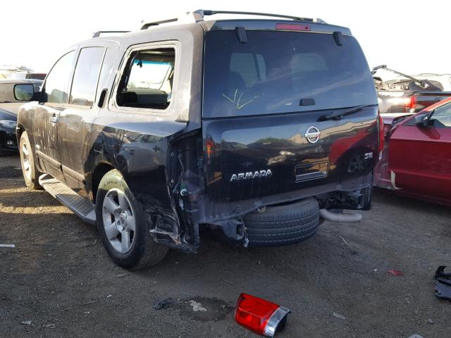 5N1AA08A97N713633 - 2007 NISSAN ARMADA SE BLACK photo 3