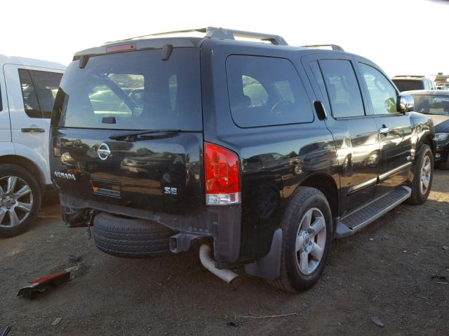 5N1AA08A97N713633 - 2007 NISSAN ARMADA SE BLACK photo 4