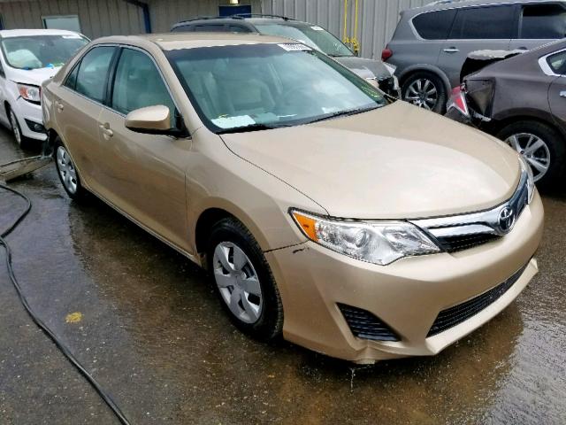 4T1BF1FK0CU006654 - 2012 TOYOTA CAMRY BASE GOLD photo 1