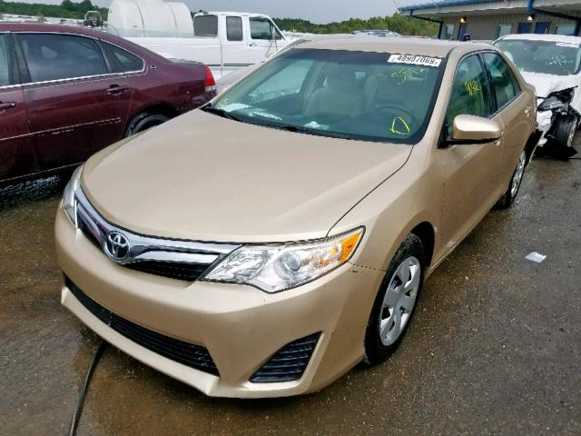 4T1BF1FK0CU006654 - 2012 TOYOTA CAMRY BASE GOLD photo 2