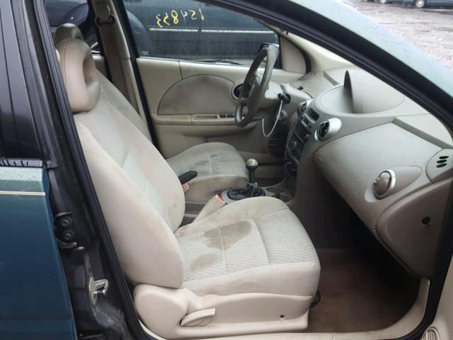 1G8AZ55FX7Z185209 - 2007 SATURN ION LEVEL GREEN photo 5