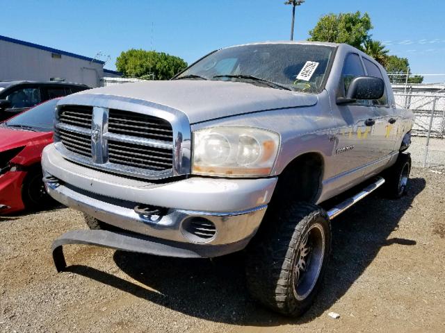 3D7KS19D06G174580 - 2006 DODGE RAM 1500 SILVER photo 2