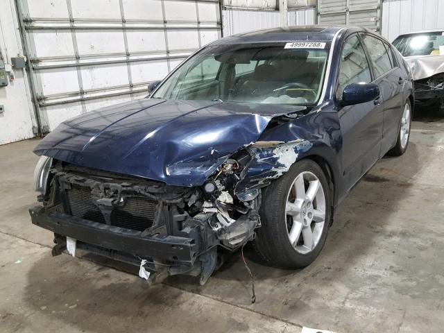 1N4BA41E26C849342 - 2006 NISSAN MAXIMA SE BLUE photo 2