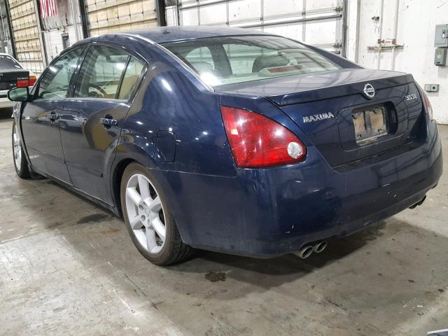 1N4BA41E26C849342 - 2006 NISSAN MAXIMA SE BLUE photo 3