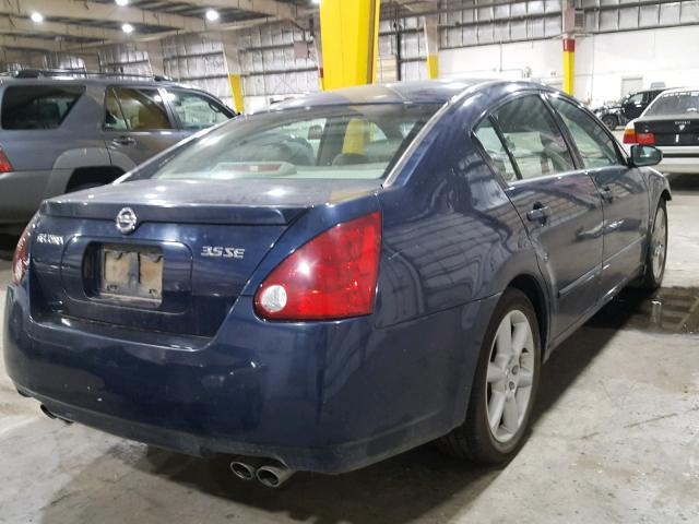 1N4BA41E26C849342 - 2006 NISSAN MAXIMA SE BLUE photo 4