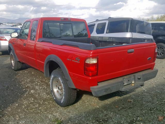 1FTZR45E12PA44222 - 2002 FORD RANGER SUP RED photo 3