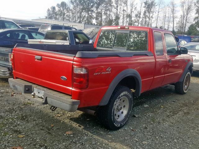 1FTZR45E12PA44222 - 2002 FORD RANGER SUP RED photo 4