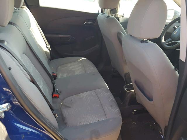 1G1JA6SGXD4108180 - 2013 CHEVROLET SONIC LS BLUE photo 6