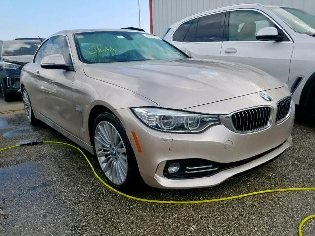 WBA3T3C58EP737374 - 2014 BMW 435 I GOLD photo 1